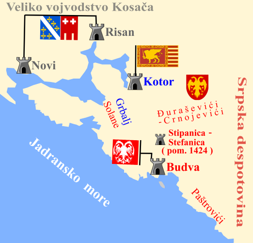 Stefanica tvrđava 1424 - Crnojević/vremenskalinija.me